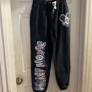 Disney Black Mickey Mouse Joggers